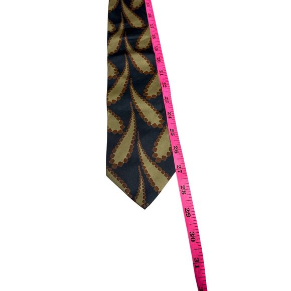 Giorgio Armani Vintage Silk Tie Black Gold Brown
Geometric Cravatte - Picture 3 of 7